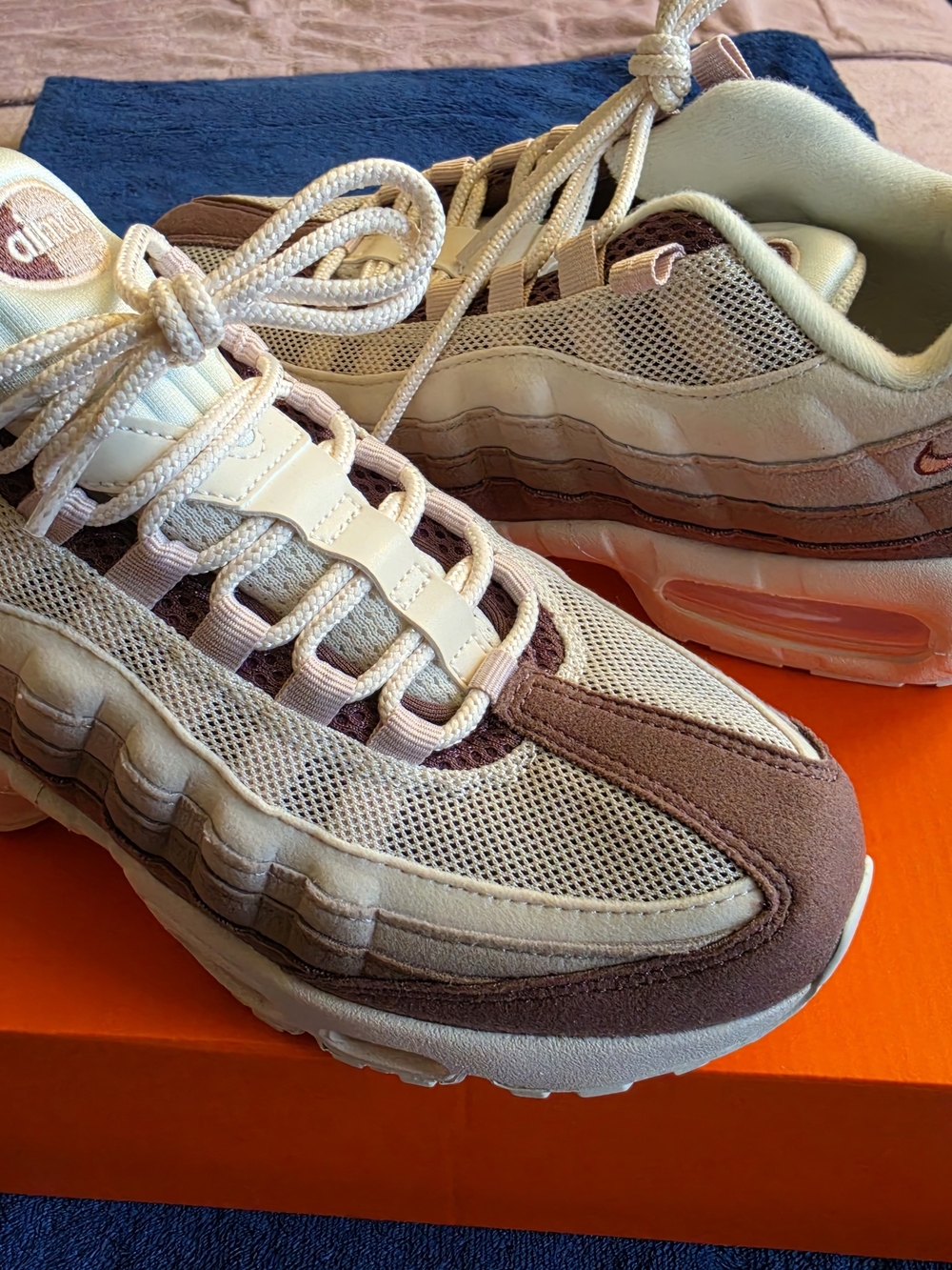 Nike Women’s Air Max 95 Sneakers in Cream and Brown